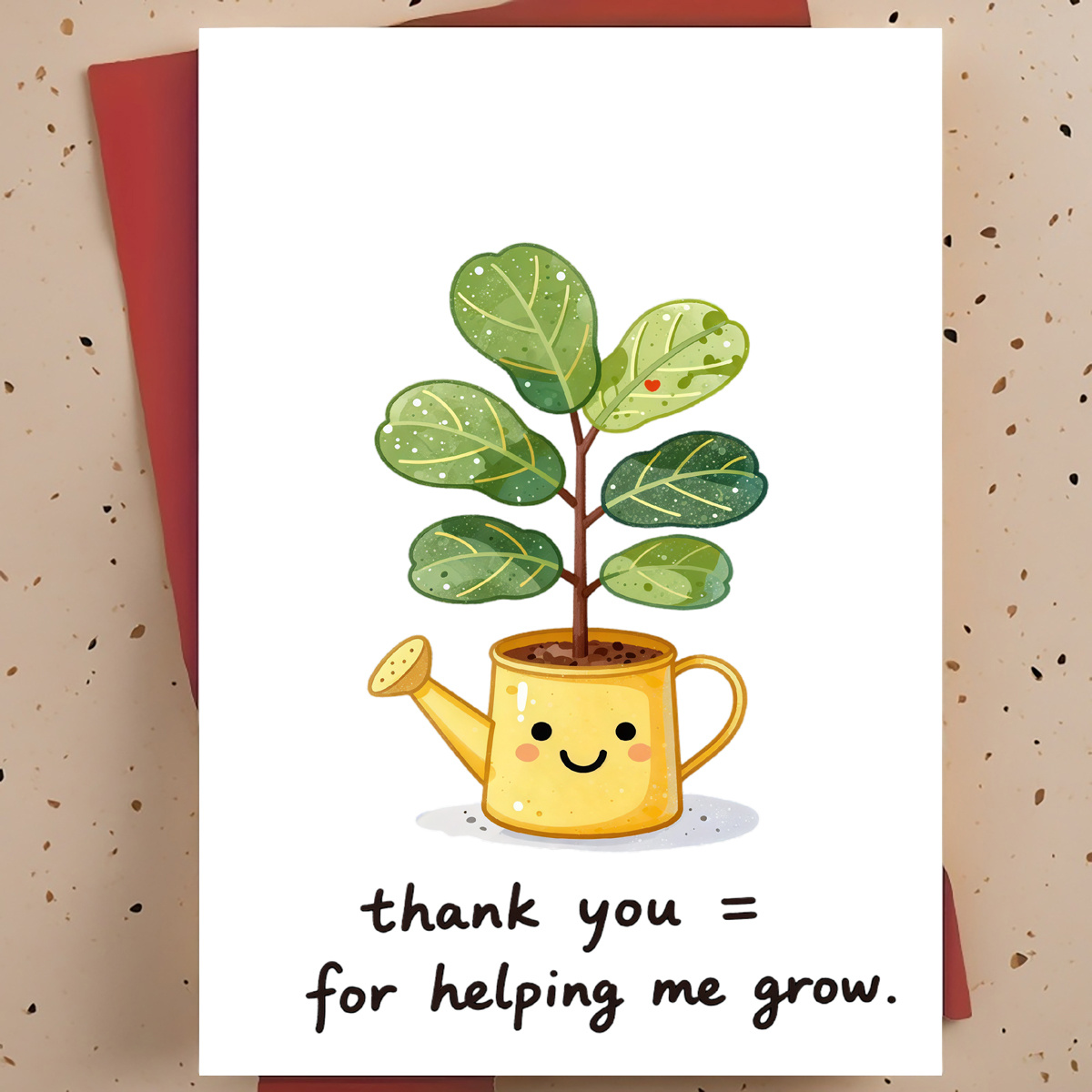 Parent Of Plant - 1 biglietto di ringraziamento dolce e
