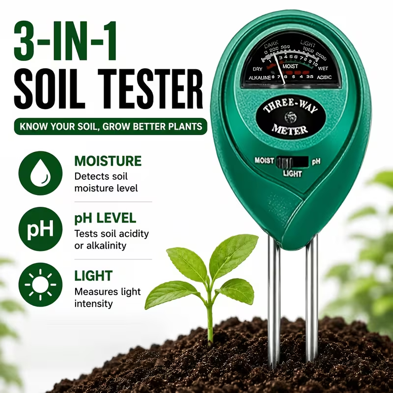 Plant Parent Tools - Tester del Suolo 3-in-1 (Misuratore di